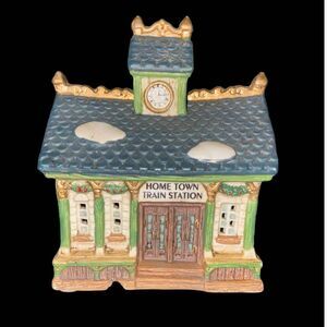 1994 Train Station Home Town America Collection Christmas Village Vintage Decor